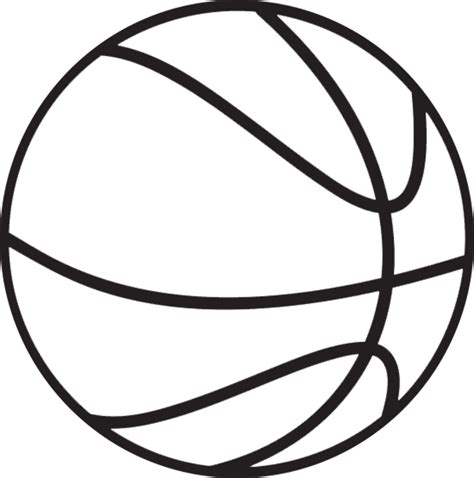 Download High Quality Basketball Clipart Black And White Swoosh