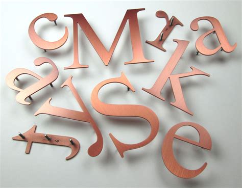Brushed Copper Letters Metal Letters