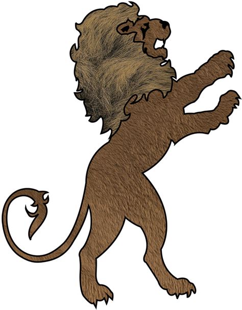 Gryffindor Lion Stencil