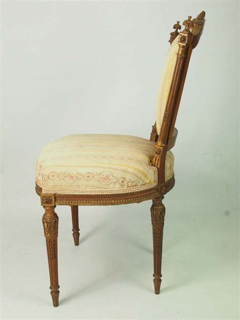 Side chair by herter brothers, 1880. Pair of Antique Giltwood French Side Chairs in Louis XVI ...