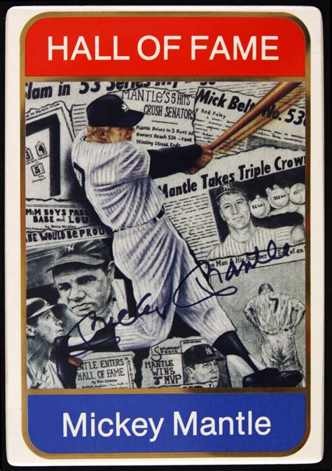 Lot Detail 1986 Mickey Mantle Sports Impressions Hall Of Fame Edition