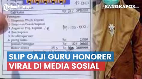 Slip Gaji Guru Honorer Viral Di Tiktok Youtube