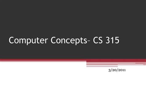 Computer Concepts Chapter No 1