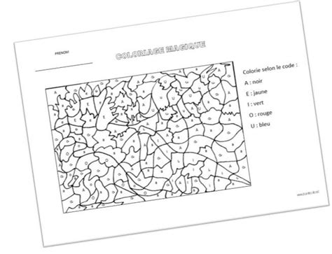 Coloriage magique les 3 écritures des voyelles Alphabet, Education