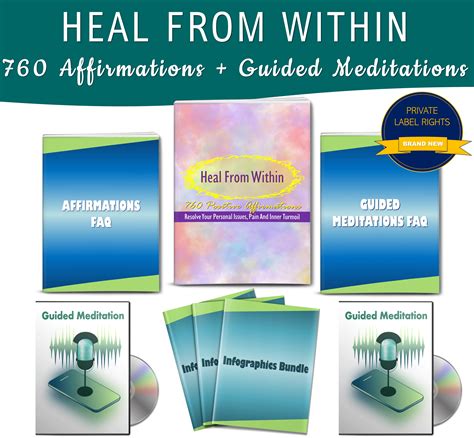 760 Heal From Within Affirmationsguided Mediation Audios With Plr Rights