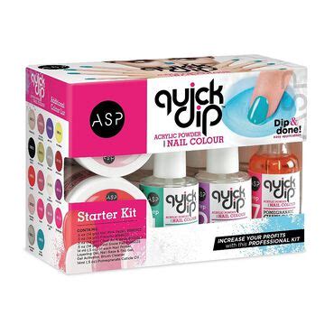 Nail dipping kits offer just about everything you need to get started on your nail dip mani adventure. ASP Quick Dip Acrylic Powder Nail Colour System Starter Kit | Acrylic Nail Kits | Beauty Express