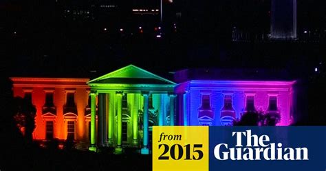 white house lit as rainbow after gay marriage ruling timelapse video us news the guardian