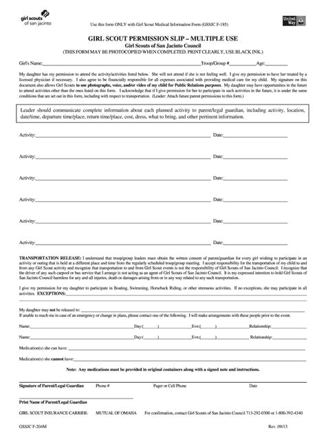 girl scout forms registration fill out and sign online dochub