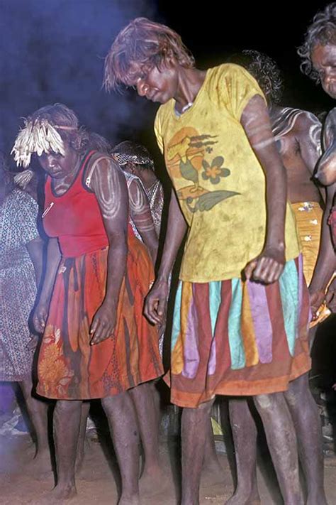 Women Dancing Aboriginal Initiation Ceremonies Central Australia