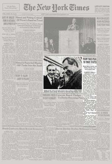 Nixon Takes Plea To Three States The New York Times