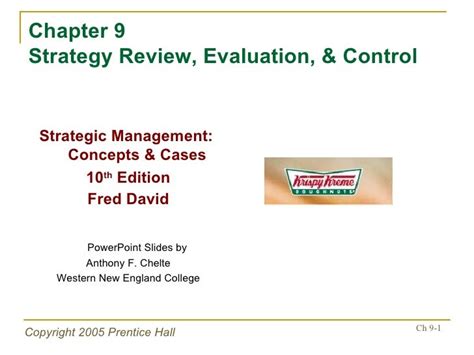 Strategy Review Evaluation And Control