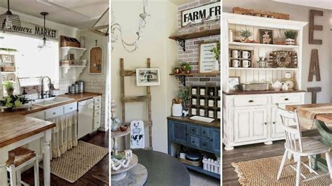 Diy Rustic Farmhouse Style Kitchen Decor Ideas Home
