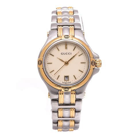 Gucci Stainless Steel 26mm 9040l Quartz Watch Gold 354733