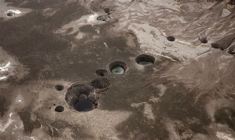 Giant Sinkholes Appear Around Drying Dead Sea