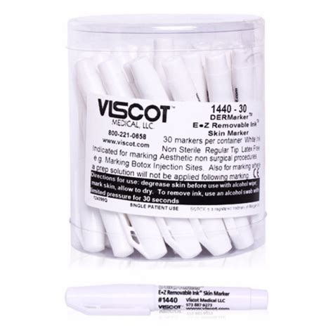 30pc Package Of Viscot Mini Skin Marker Ez Removable White