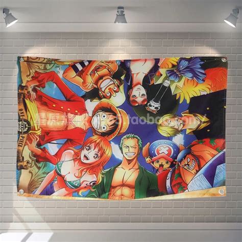 Anime One Piece Classic Flag Banner One Piece Merchandise Up To 80