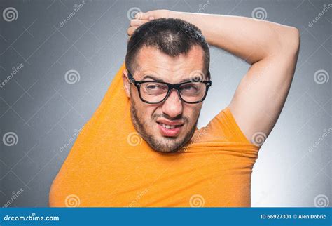 Nervous Man Stock Image Image Of Gray Clothes Expression 66927301