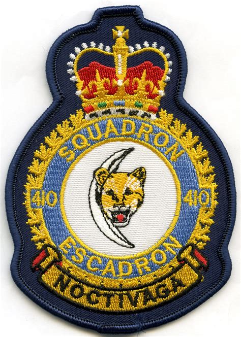 Rcaf 410 Squadron Queens Crown Patch Air Force Badge Patches