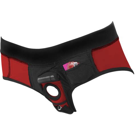 spareparts tomboi harness briefs red pepper