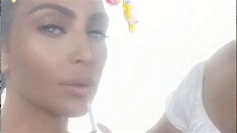 Kim Kardashian Gets Glossed Up On National Lipstick Day National