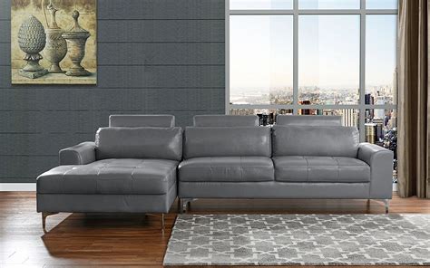 Modern Large Leather Sectional Sofa L Shape Couch With Extra Wide