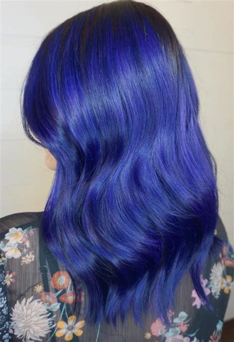65 Iridescent Blue Hair Color Shades And Blue Hair Dye Tips