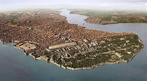 A Faithful Reconstruction Of Constantinople In The Year 1200 Capital