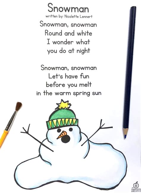 Winter Poem Of The Week Unit Winter Poems English Poems For Kids