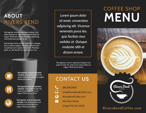 Coffee Shop Brochure Template Mycreativeshop