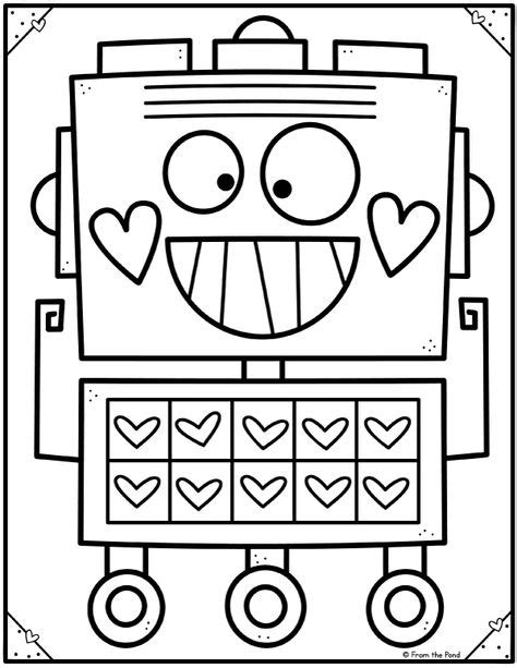 color love robotjpg valentine coloring pages kindergarten coloring pages coloring books