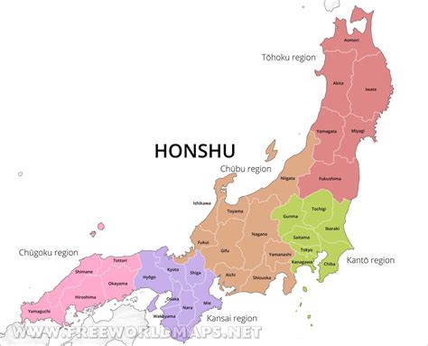 These maps are easy to download and print. 33 Map Of Japan Prefectures - Maps Database Source