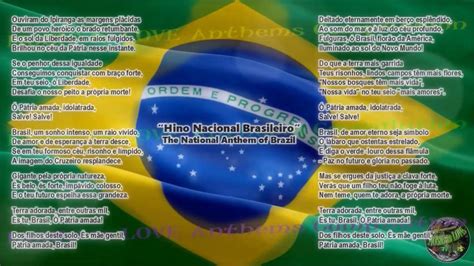 Brazil National Anthem With Music Vocal And Lyrics Portuguese W