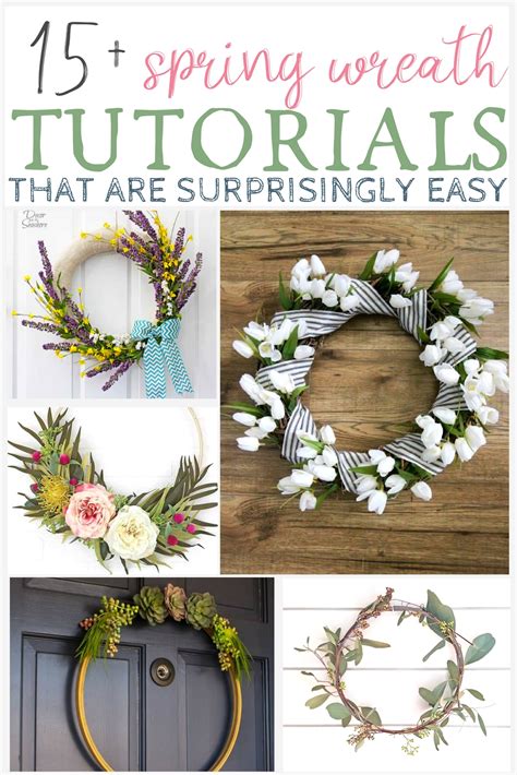 Diy Spring Wreath Tutorials That Are Surprisingly Easy The Weathered Fox