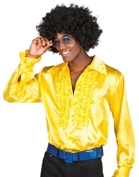 adult mens disco ruffle shirts frilly 1970s 70s fancy dress costume ebay