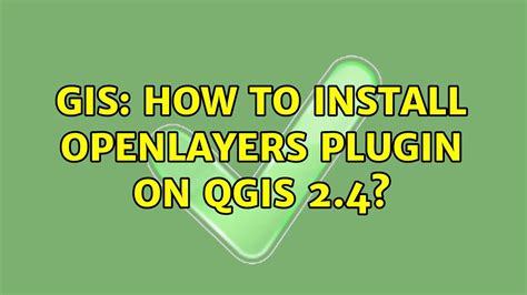 GIS How To Install OpenLayers Plugin On QGIS YouTube