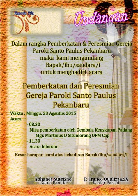 Kami ucapkan terima kasih yang 400.000 untuk pembukaan rekening baru di bank sumut. Agustus 2015 ~ Joint With Catholic Church