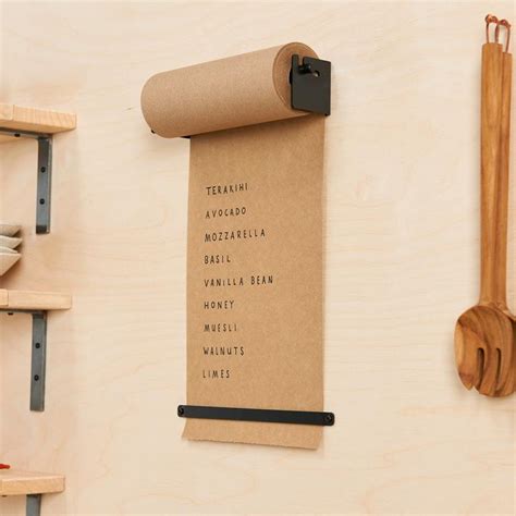 Wall Mounted Note Paper Roller Paper Roll Holder Hanging Etsy Diy