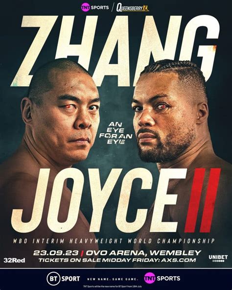 Joe Joyce Vs Zhilei Zhang Rematch On September 23 In London Boxing News 24