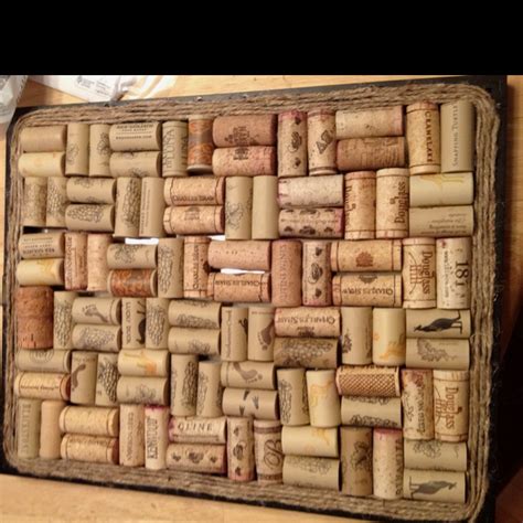 Cork Board I Made From Wine Corks Crafts Pinterest