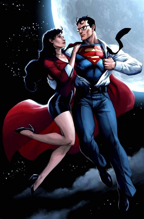 Lois And Clark By Jprart On Deviantart Superman Wonder Woman