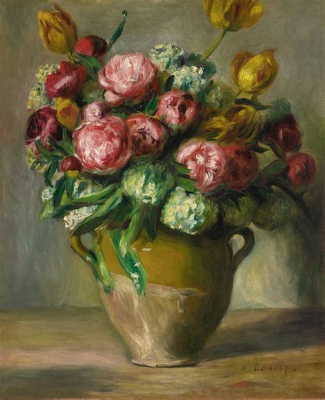 Pierre Auguste Renoir Vase Of Peonies C1872 Although Flickr