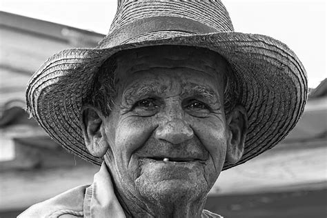 Cuba Cubano Retrato Anciano Hombre Campesino Persona Cara