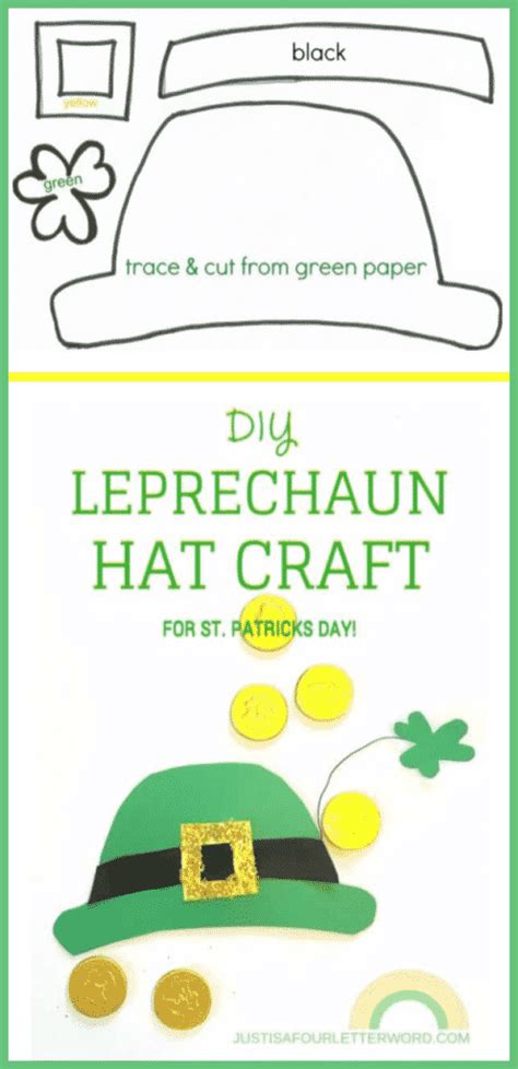 St Patricks Day Crafts For Kids Free Printable Leprechaun Hat Pattern