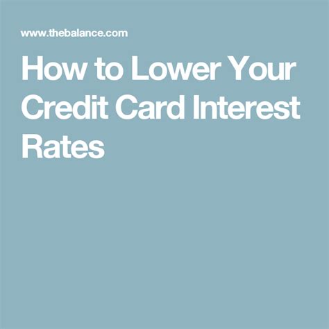 A massive interest rate on your credit card debt is a crushing blow to your financial freedom. How to Negotiate Lower Credit Card Interest Rates | Credit card interest, Interest rates, Credit ...