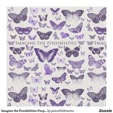 Imagine The Possibilities Purple Butterflies Fabric Purple Butterfly