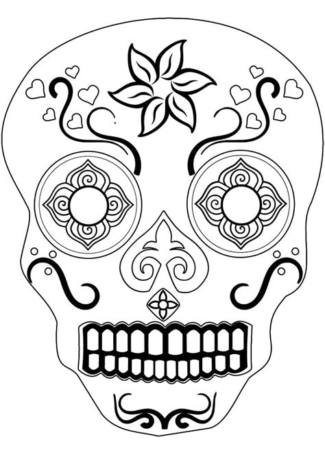 Dibujos De Calavera 11 Para Colorear Para Colorear Pintar E Imprimir