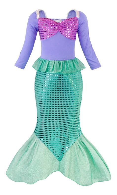 Disfraz Sirenita Ariel Princesa Vestidos Sirena Ni A Cosplay Mercado