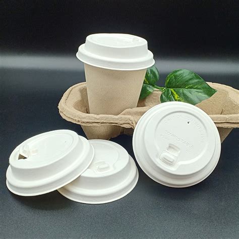 100 Biodegradable Disposable Sugarcane Pulp Hot Or Cold Coffee Water