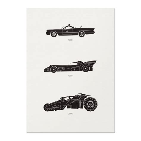 Batman Car Print Art Poster • Rear View Prints | Batman car, Batman wall art, Batman poster