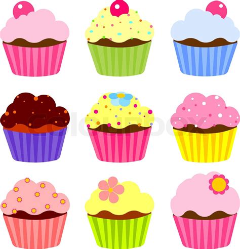 Cupcake Vektor Illustration Stock Vektor Colourbox